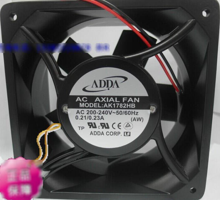 ADDA AK1782HB-AW 200/240V 0.21/0.23A 2wires cooling fan ADDA AK1782HB-AW 200/240V 0.21/0.23A 2wires cooling fan